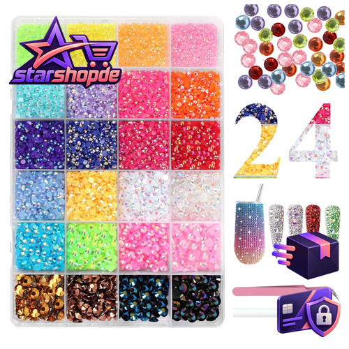 Jelly strasssteine 4mm 12000 - strasssteine,