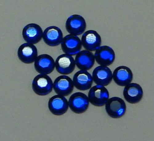 100 hotfix strasssteine blau - 100,